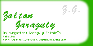 zoltan garaguly business card